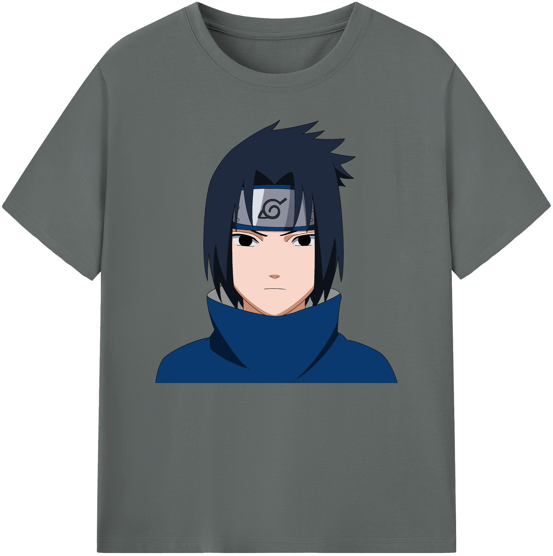 （画像用） NARUTO -ナルト- うちは サスケ Uchiha Sasuke 綿100％ メンズ半袖Tシャツ｜肌触りやわらか＆通気性